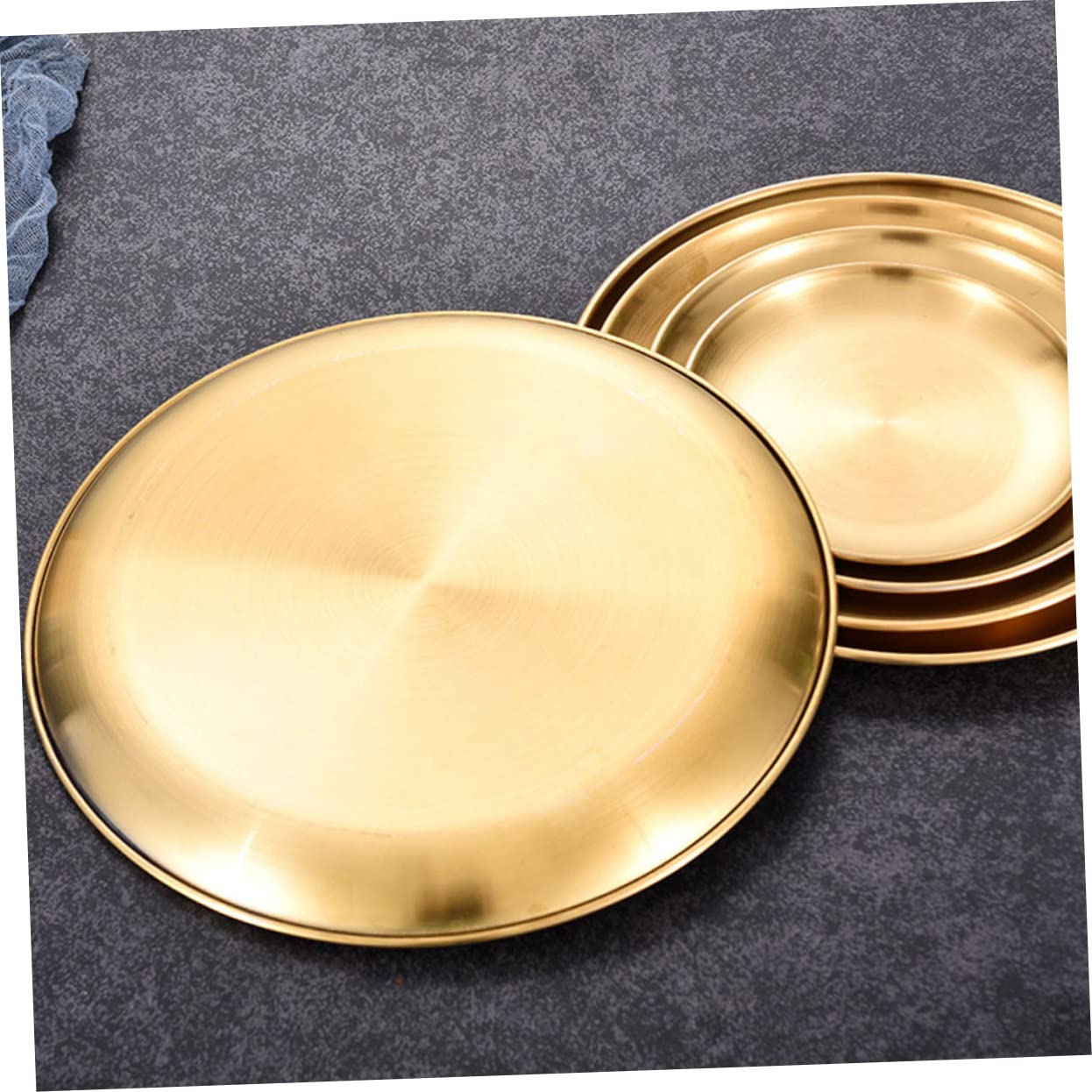 MUCKLILY Dinner Plate Decorative Dessert Holder Appetizer Snack Plate for Bbq Cakes Fruits Elegant Tableware for Events Home Use