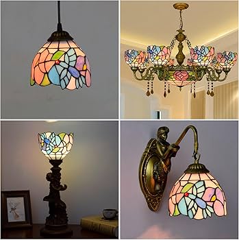 ステンドグラスランプシェード Amazon.co.jp: ZXMJYHK ティファニーランプシェード、6インチ鳥