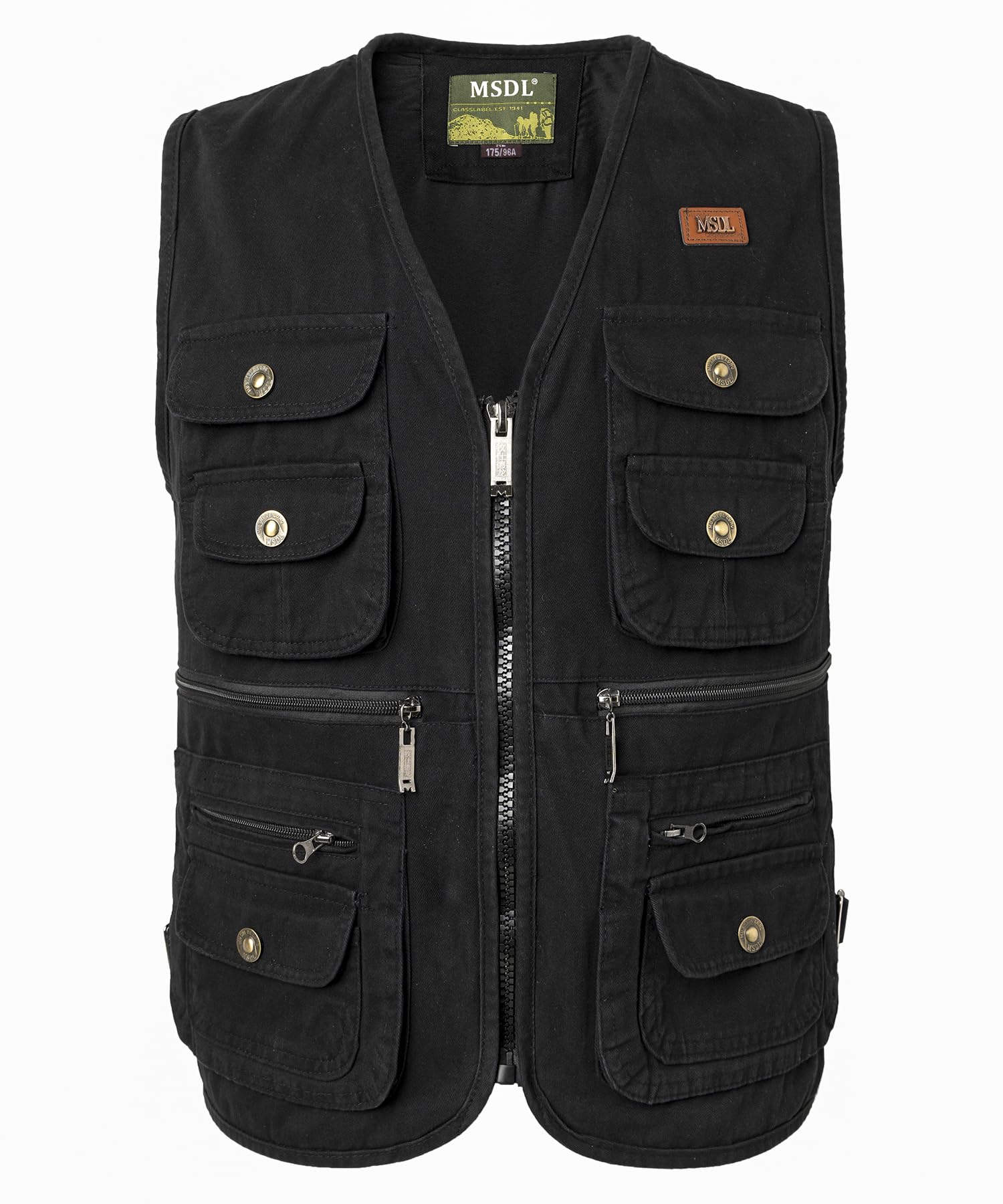 Gilet da Pesca Uomo Giubbino da Lavoro Smanicato Gilet da Caccia Fotografia Giubbotti da Reporter Giacca Senza Maniche da Pesca con Zip