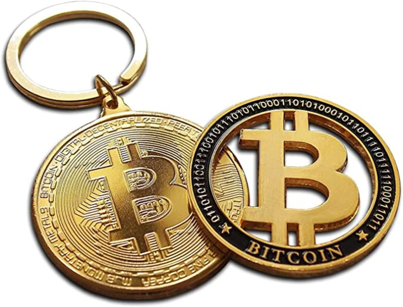 Bitcoin Münze 40mm) Bitcoin Schlüsselanhänger Krypto Münze Gold Gold Hodl  Münze Anhänger