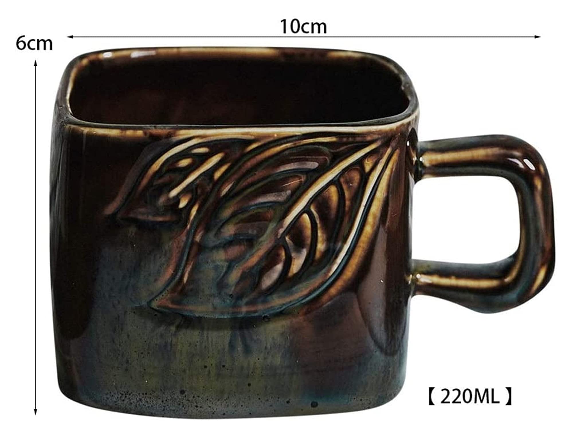 kubki do kawy porcelanowy kubek do kawy 7.43 uncji/220 ml, styl europejski duże kubki kokosowe Latte kubki do mleka z uchwytem filiżanki filiżanka śniadaniowa kubek do koktajli mlecznych do bo