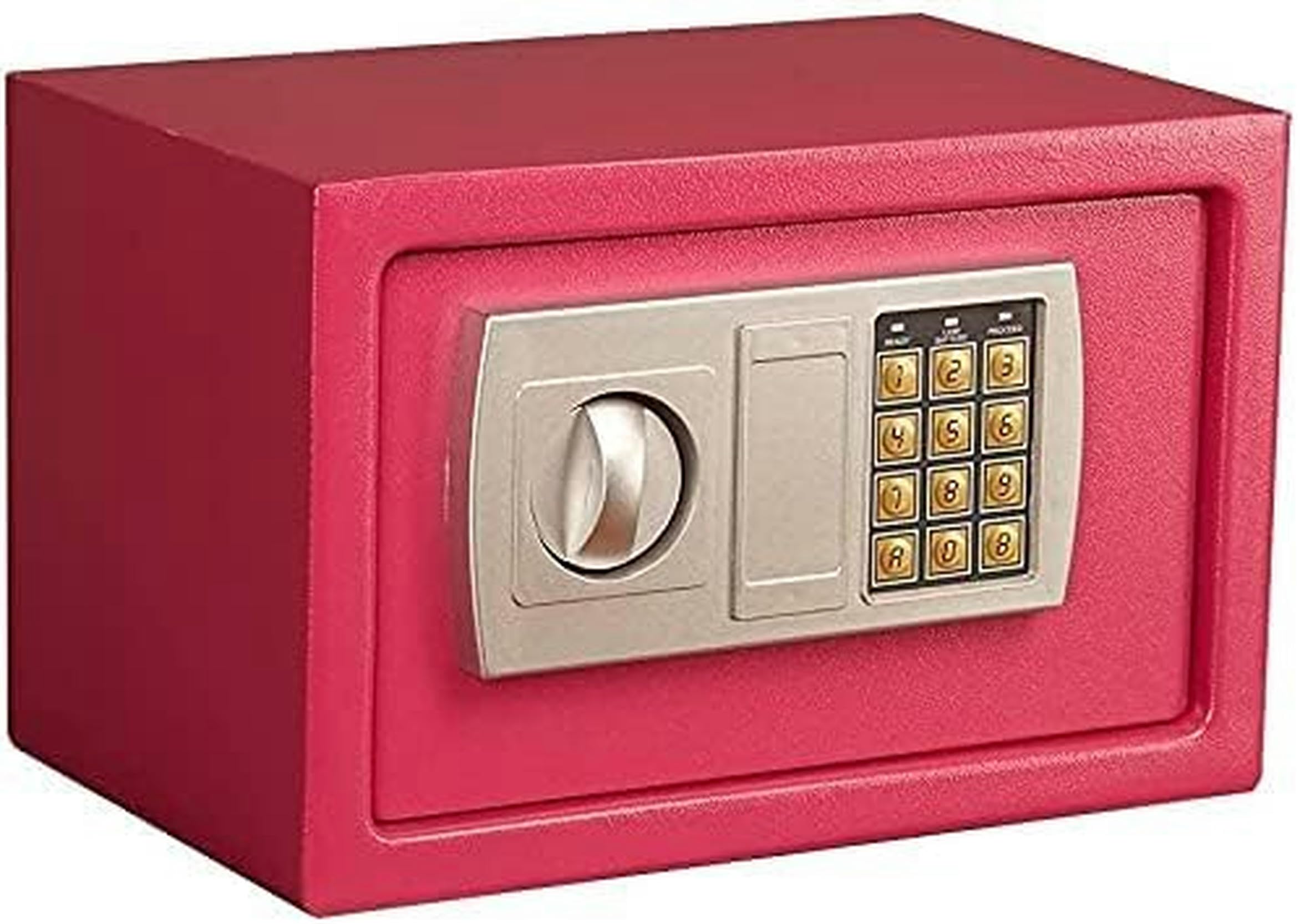 sejf, Mone Bo Electroni Stee z Keypa Hom Offic Digita dla Cas Use(Pink)