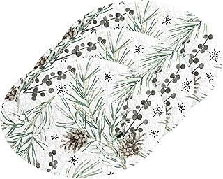 susiyo Christmas Leaves Scrub Sponges Multi-Use Scrubbing Sponge for Cleaning Kitchen Washing Dishes & Bathroom (Set of 3)