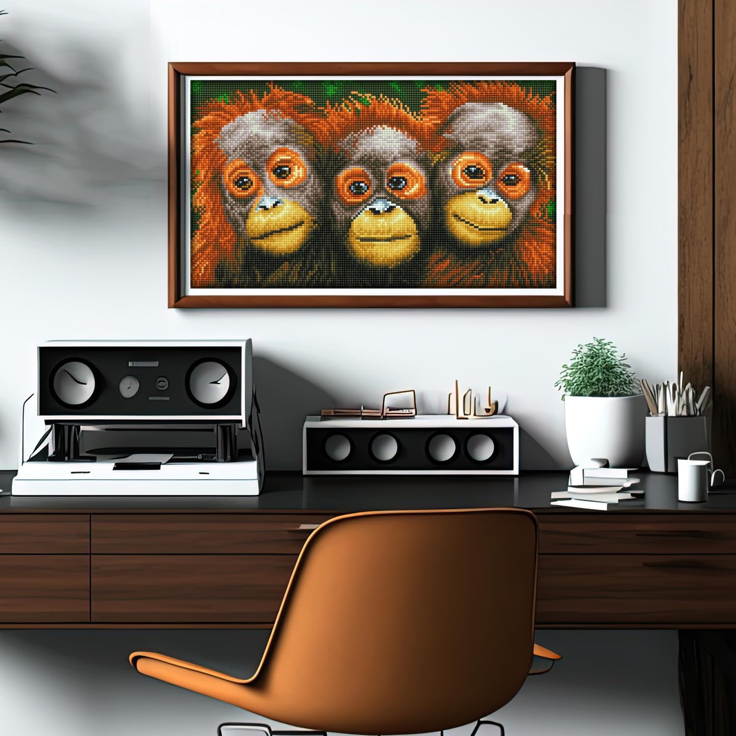 DIAMOND DOTZ Oranging Around Diamond Painting Kits for Adults - Diamond Art Kits a Relaxing Creative Craft Kit with Dotz Gems 10.6x18.5