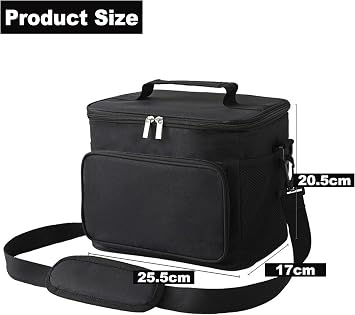 9L Insulated Lunch Bag | Fits 12 Cans, Large Soft Cooler Tote, Leakproof, Lightweight & Foldable, Ideal for Work, Travel, Picnic & Beach