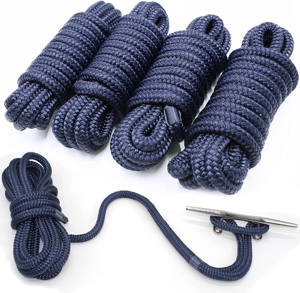 Marine-grade nylon dock lines
