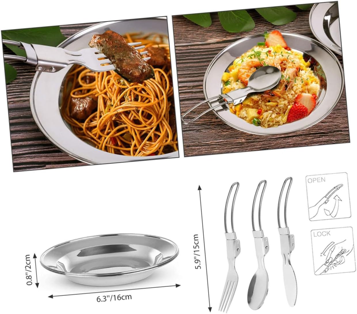 BESPORTBLE Person Outdoor Camping Cookware Pan Plates Griddle Dish Teapot Cooking Tools Kit