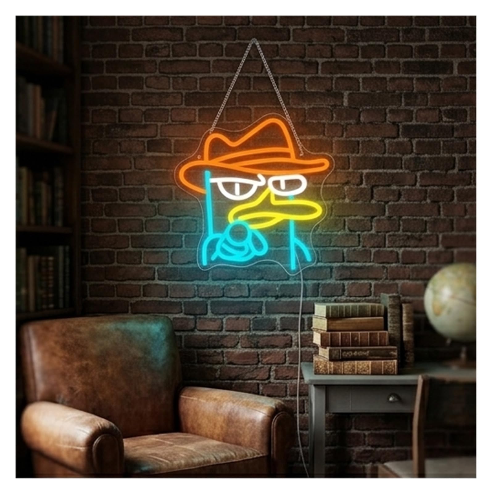 néon signe Enseigne Lumineuse En Forme D'oiseau Intensité Variable, Alimentée Par USB, Pour Chambre À Coucher, Salle De Jeux, Salon, Décoration Murale 12.9inx12.9in