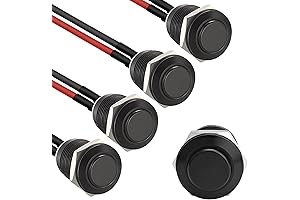 STARELO Momentary Push Button Switch (5-Pack) with Pre-Wiring