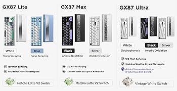 Amazon.com: MCHOSE GX87 Lite Wireless Mechanical Keyboard TKL 80