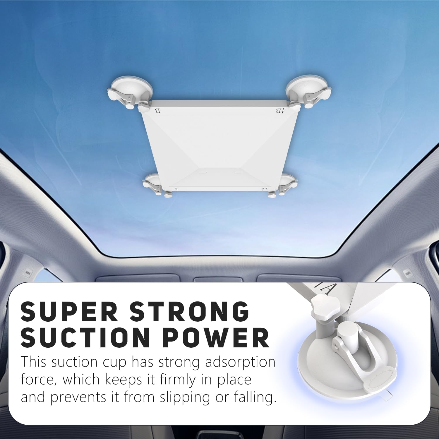 Starlink Mini Mount, Starlink Mini Accessory for Car Sunroofs or Windows, Secure Satellite Mounting Kit with Strong Grip for RVs, Boats and Road Trips, Stable Signal Performance, White