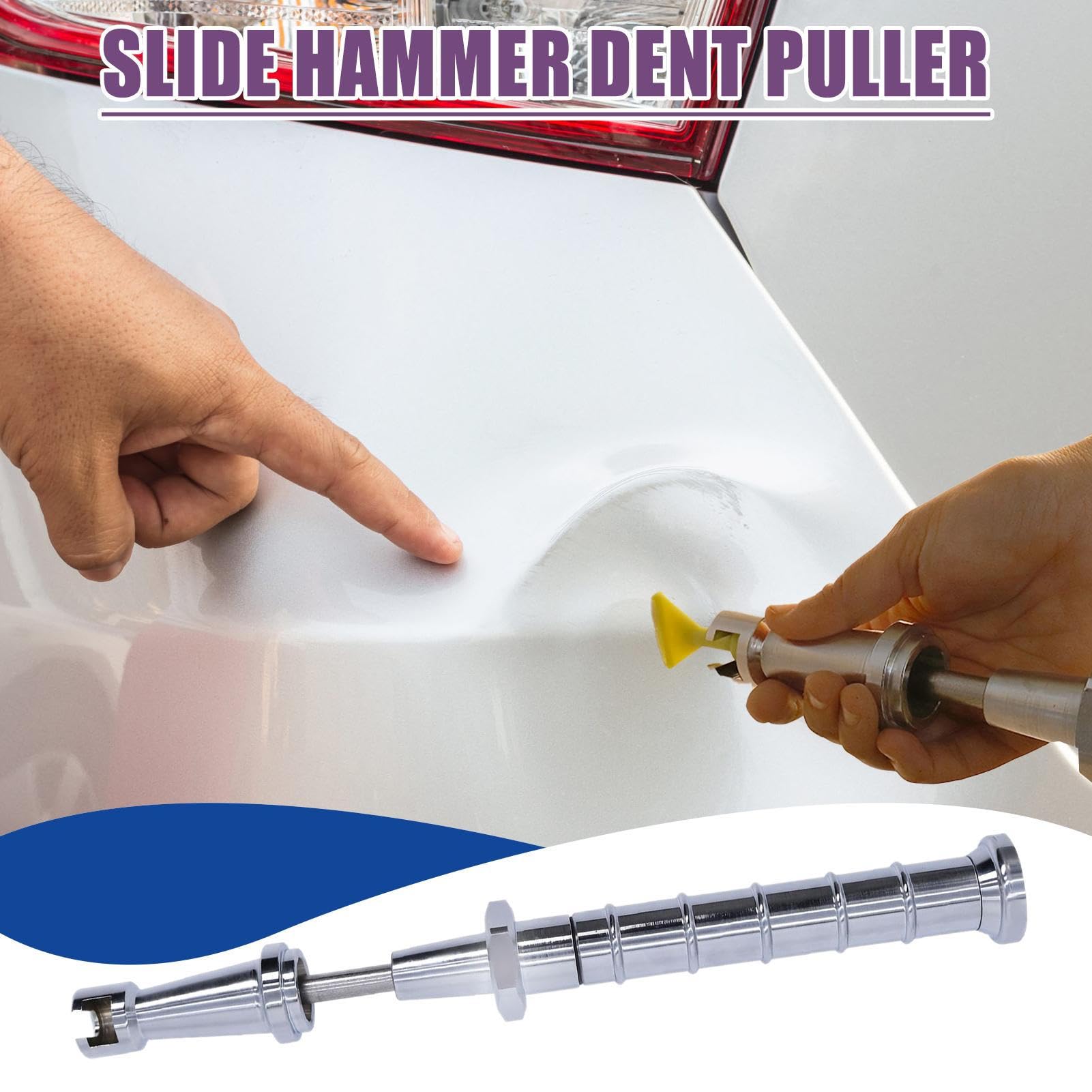 Dent Remover,Slide Hammer Collisions Restaurator – Dispositivo di rimozione urti del veicolo per frigorifero porta auto carrozzeria pavimento parabrezza SUV