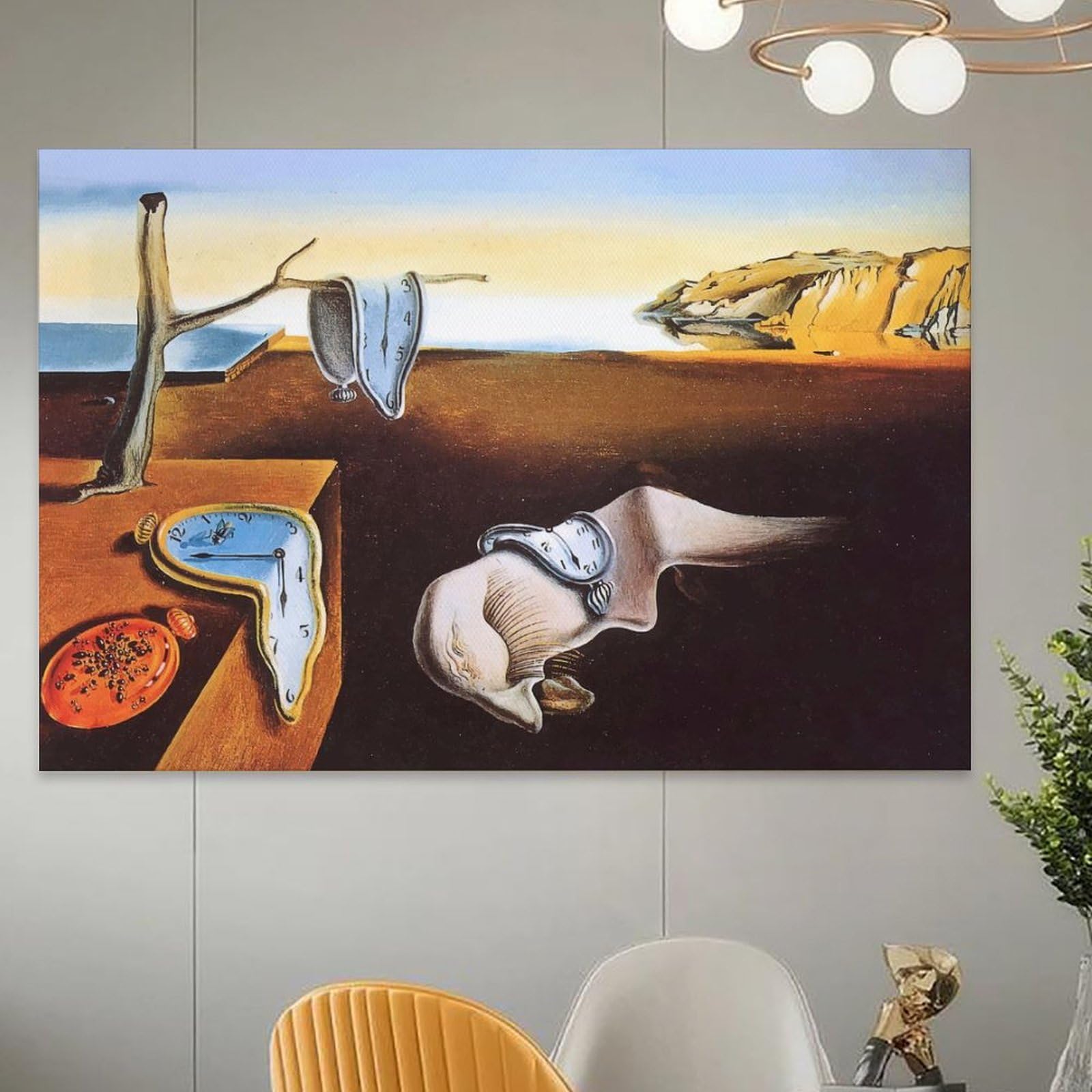 Amazon.co.jp: サルバドール・ダリのポスター「記憶の持続」アート絵画
