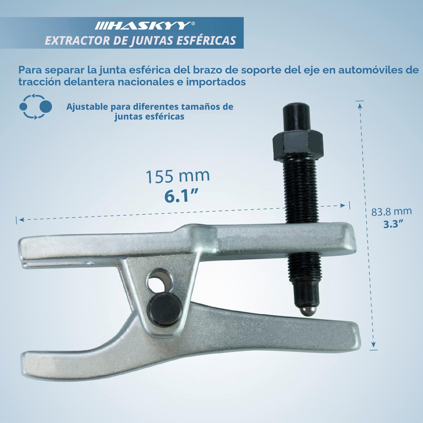 HASKYY 3 piezas. Juego de herramientas de desmontaje universal I Desmontaje de rótulas I Herramientas para automóviles Sepeartor | Herramientas de taller