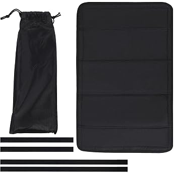 Caravan Window Sun Protection 64 x 41 cm Foldable Motorhome Window Blind Black Door Window Privacy Screen Foldable Blackout Window Cover