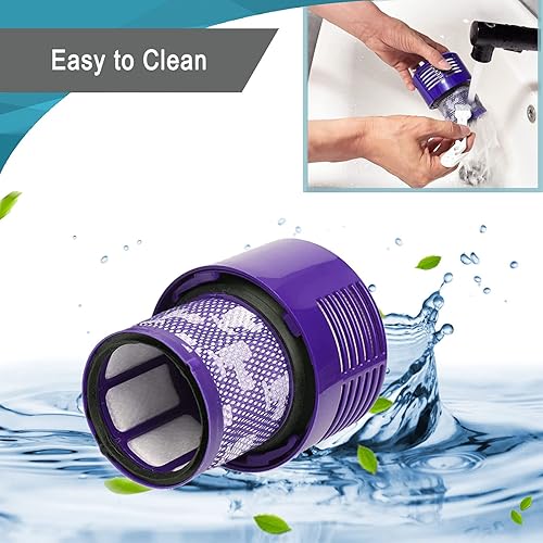 Miniatura 6 de Paquete de 3 piezas de repuesto de filtros V10 compatibles con Dyson V10 Cyclone Series, Cyclone V10 Absolute, Cyclone V10 Animal, V10 Total Clean,
