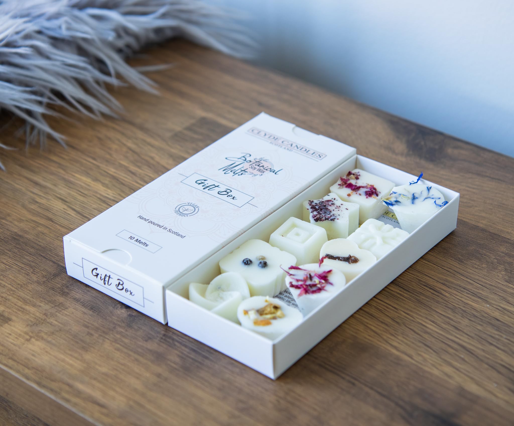 Clyde Candles Selection Two Botanical Wax Melts – Hand-Poured, Eco-Friendly Soy Wax Melts With Natural Botanicals, Long-Lasting Premium Fragrance – Gift Box Of 10 Melts (Selection2)