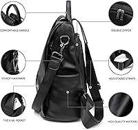 Vista 41 de Mochila impermeable liviana de nailon antirrobo para mujer, Caqui, M