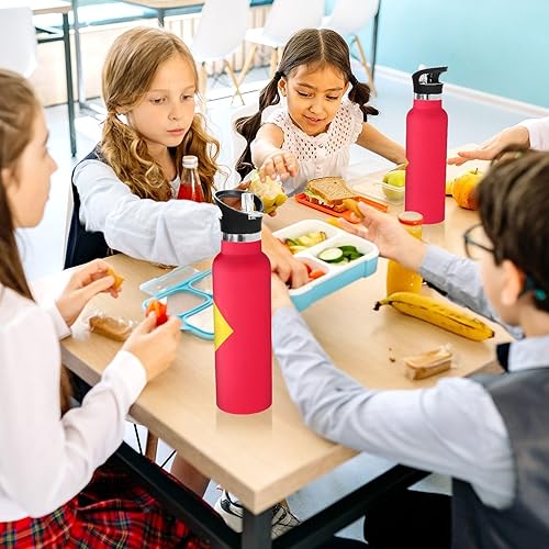 Miniatura 6 de Botella de agua para niños de 20 onzas, botella de agua aislada al vacío de acero inoxidable para viajes o escuela, sin BPA, File Timor Leste Flag