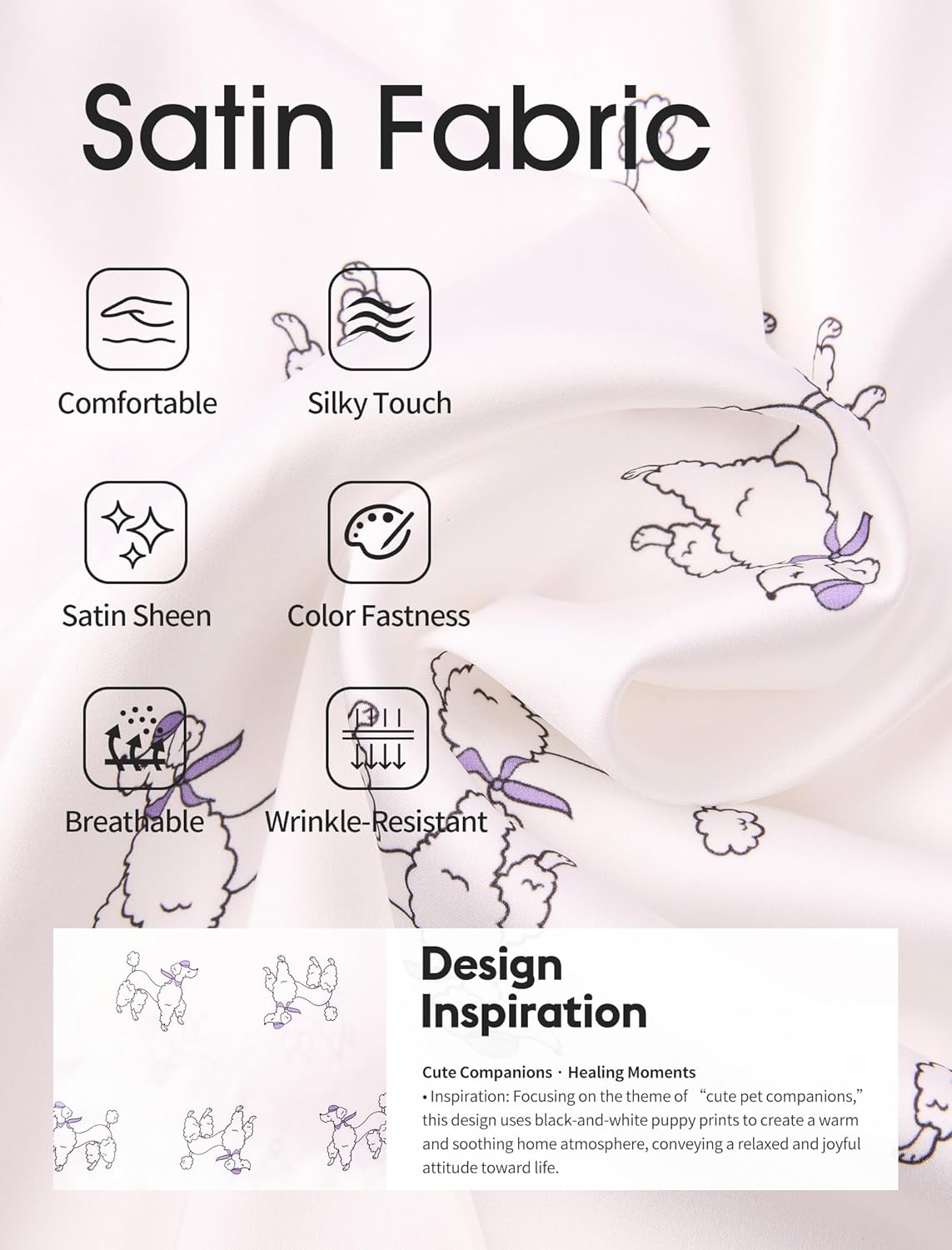 Satin Pajama Set for Women 2 Piece Long Sleeve Button Up Silky PJ Sets Loungewear Soft Satin Sleepwear with Pocket - Image 4