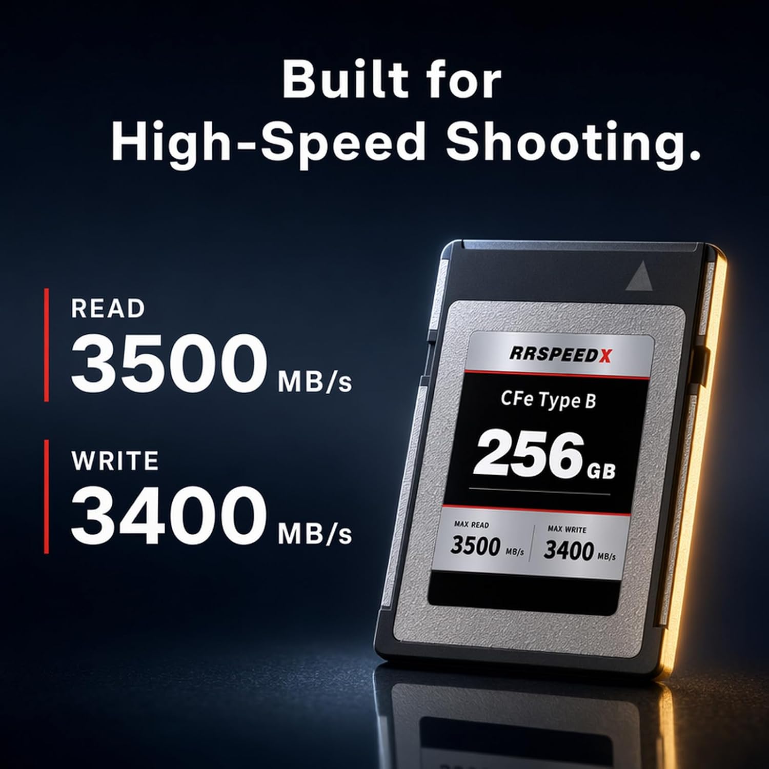 256G CFexpress 4.0 Type B Memory Card,Read 3500Mb/S,Read 3400Mb/S
