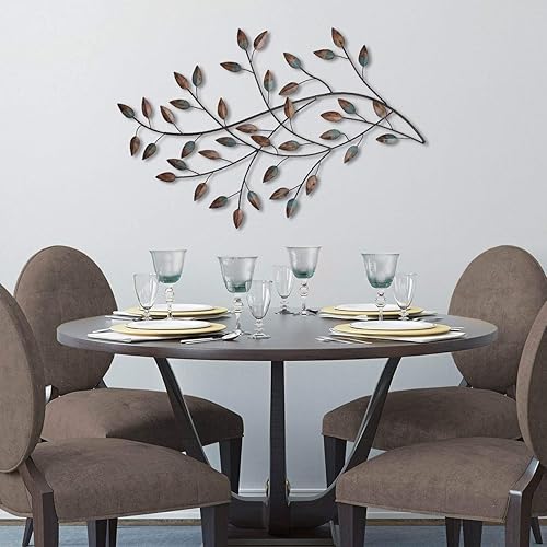 Miniatura 2 de Stratton Home escultura de pared de hojas al viento