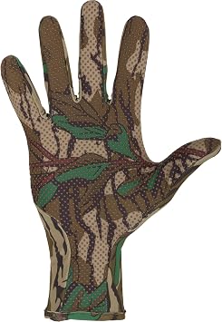 Drake Waterfowl Performance Stretch Knit Flexible Turkey Hunting Gloves | Snug Fit Lightweight Handwear, with Silicone Grip Texture Palm