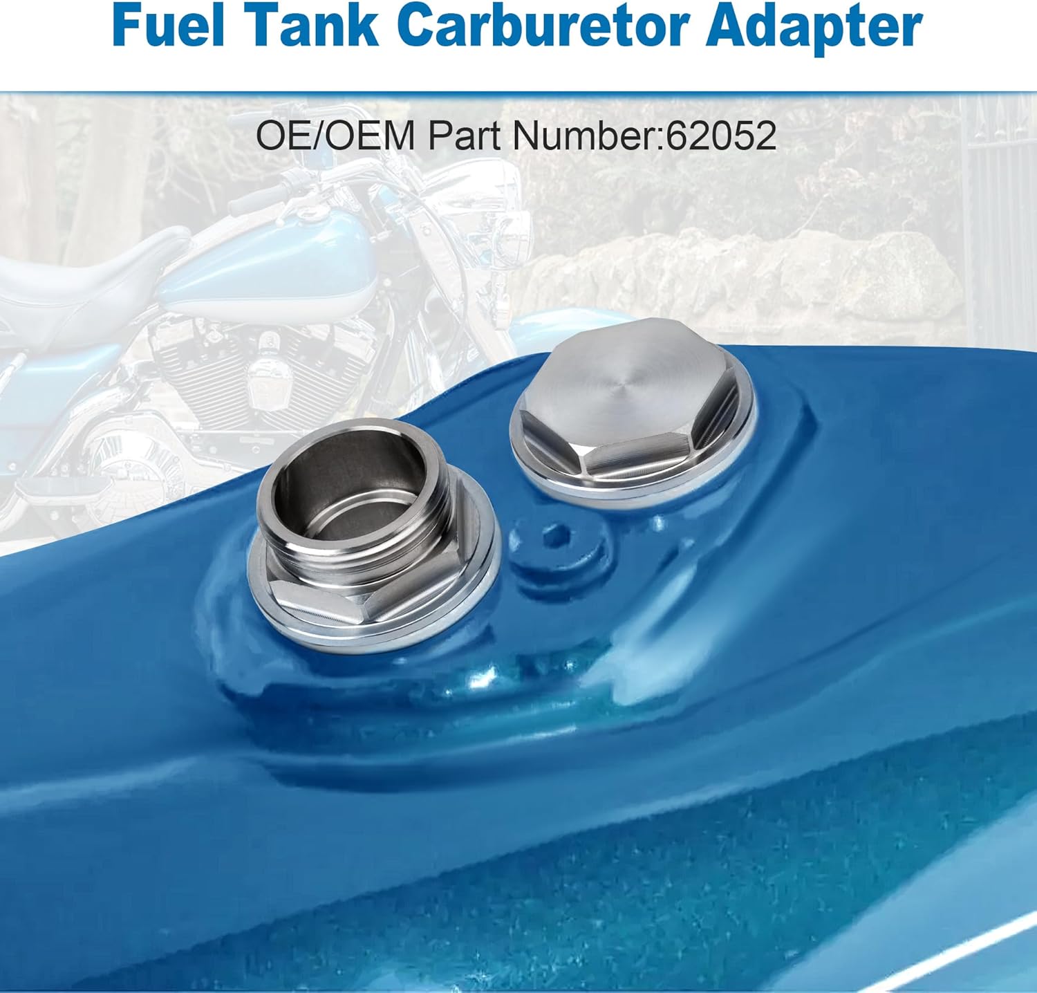Fuel Tank Carb Conversion Fitting 62052 For Harley-Davidson 1995-2001