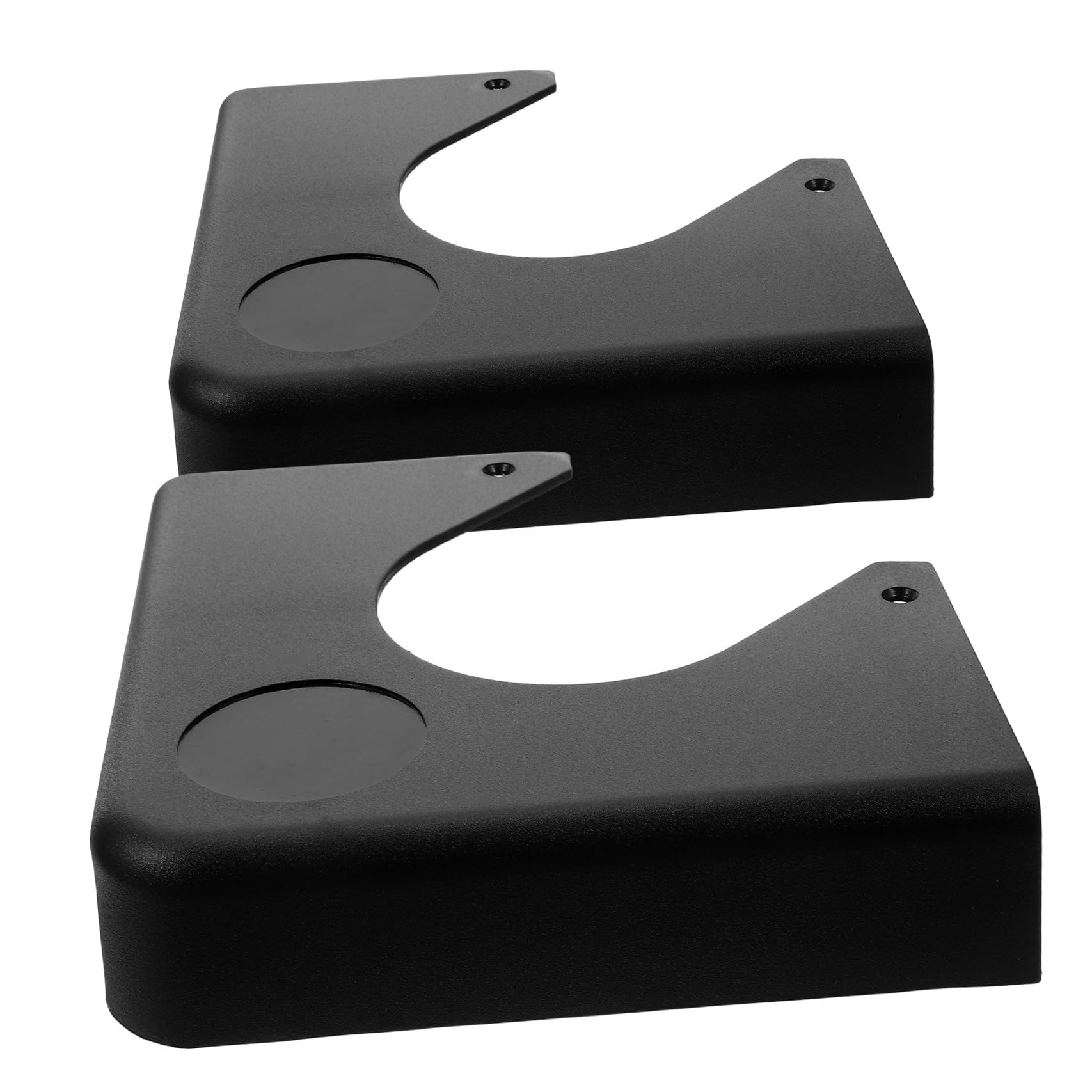 Protectores de esquinas para mesa de billar de plástico negro, juego de 2 piezas duraderas 8