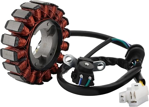 Magneto Stator 18 Coil Corrosion and Moisture Resistance Electric Motor Stator Replacement Par Compatible with CBF125 GLR125 2015-2018