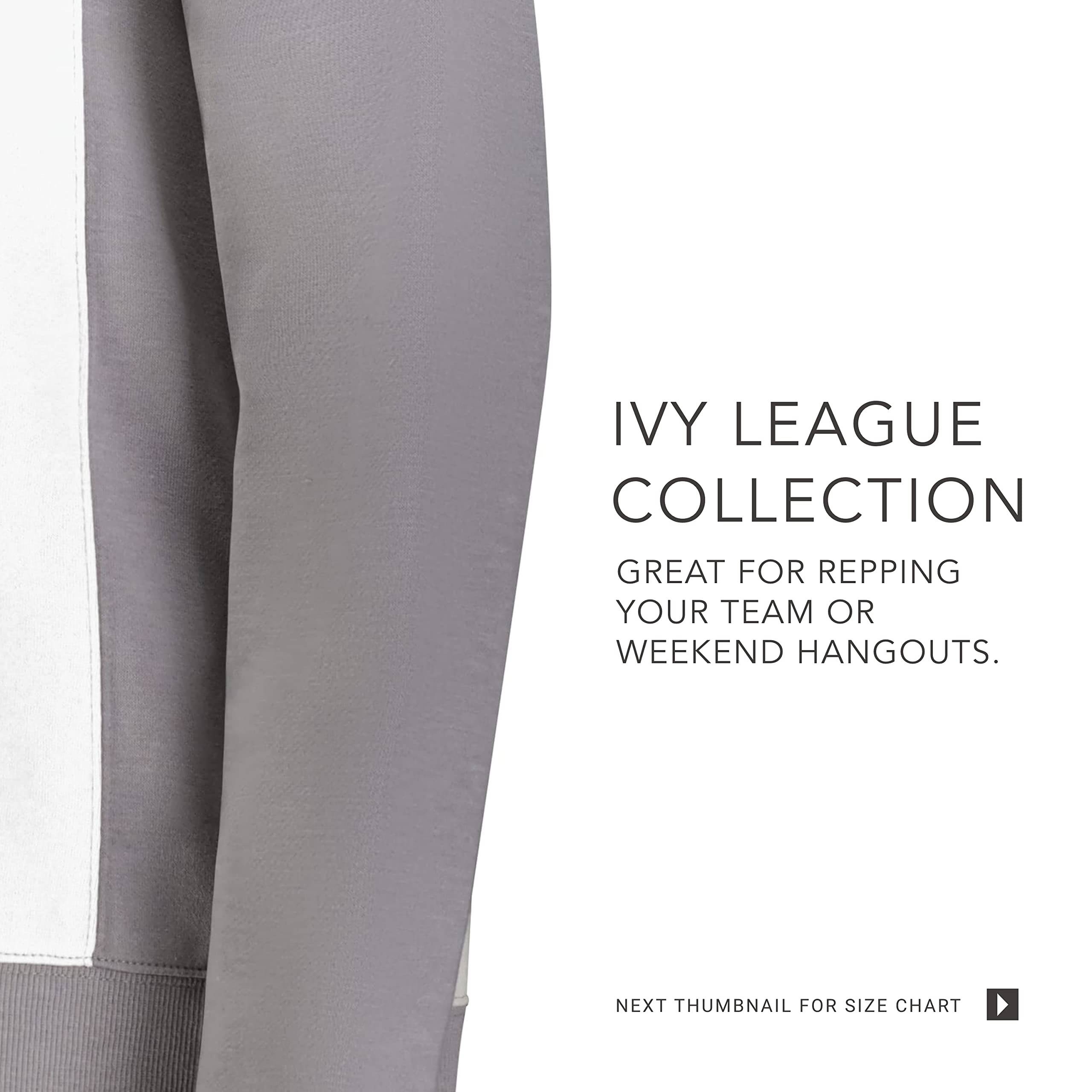 Holloway Damska bluza Ivy League Fleece Crew, Athletic Grey Heather/White, L, Athletic Grey Heather/White, L