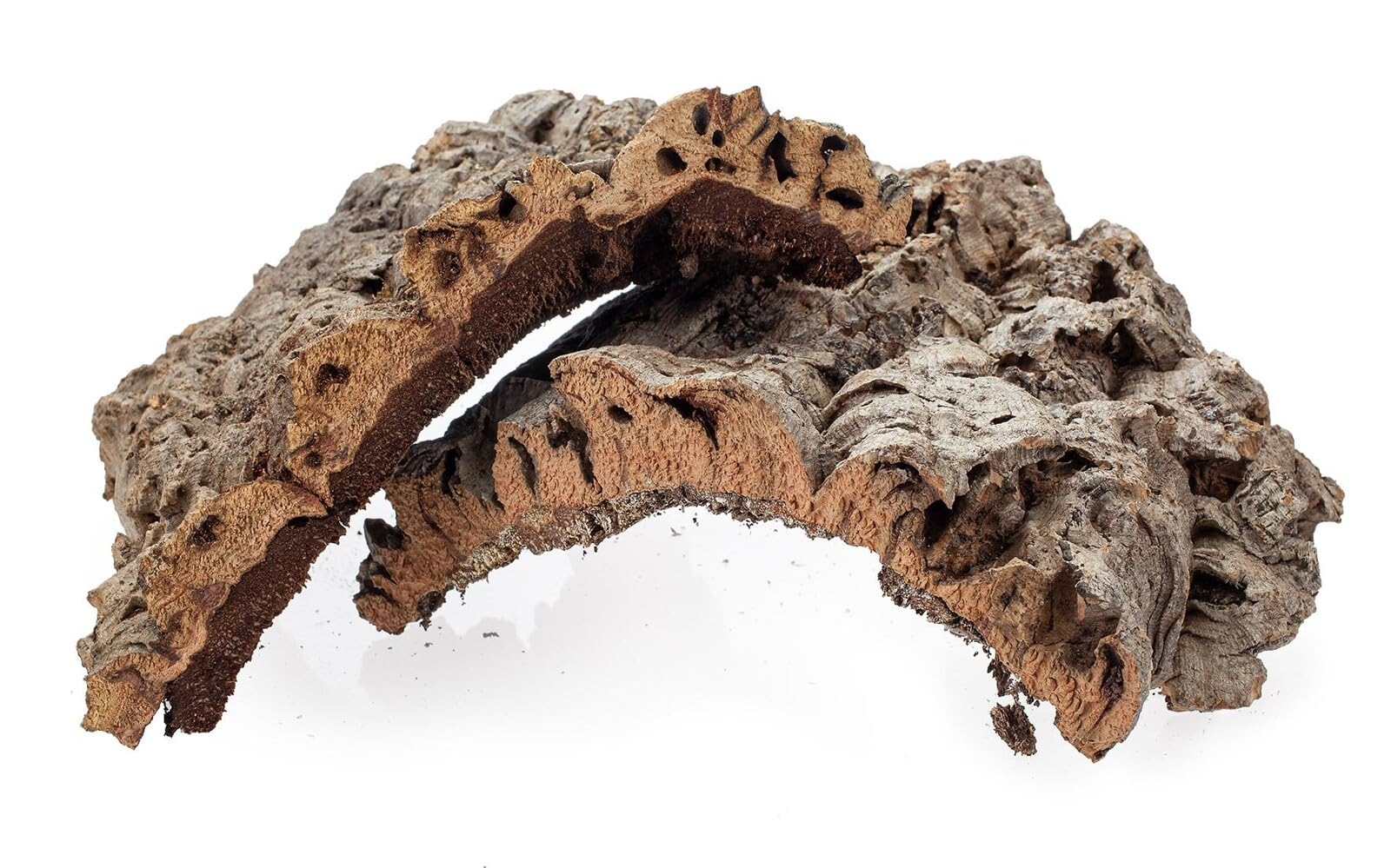 HAPPET płaty korkowe do terrarium 1 kg – naturalna kora dębu korkowego, kryjówki dla gadów, płazów i bezkręgowców, odporne na wilgoć i pleśń, dekoracja biotopu