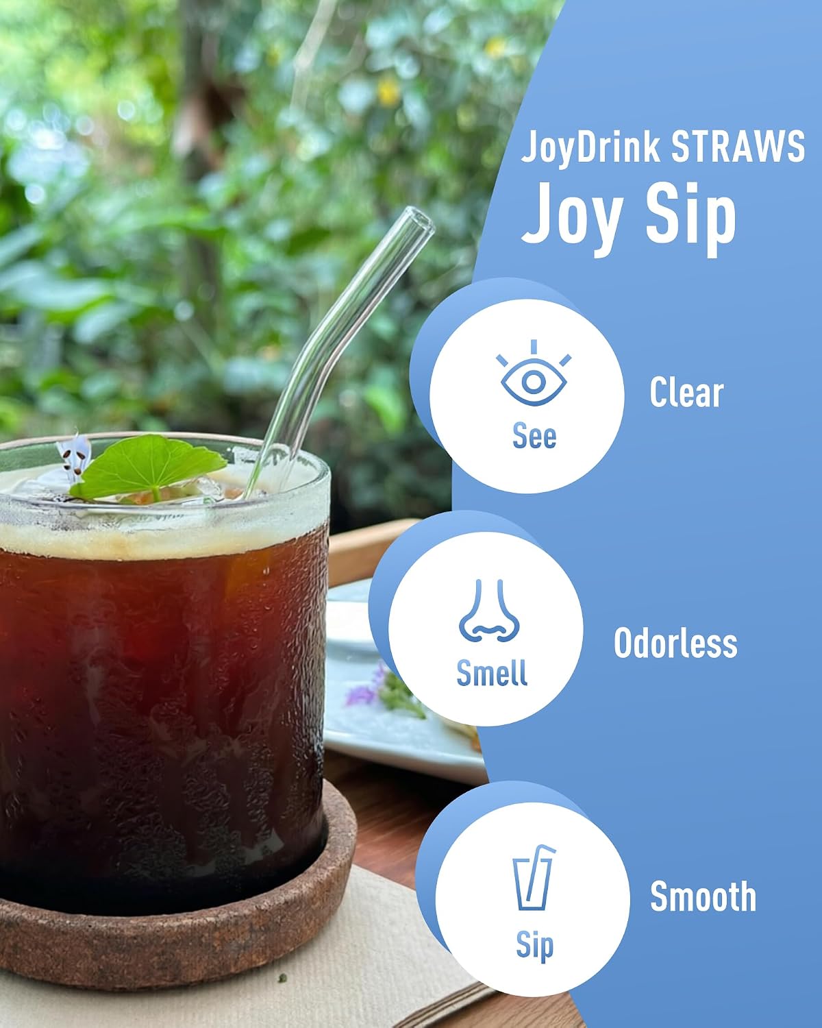 16pcs Glass Straws Short and Long Reusable Straw Shatter Resistant