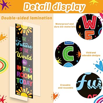 Colorful Classroom Decorations Welcome Banner and Poster for Classroom