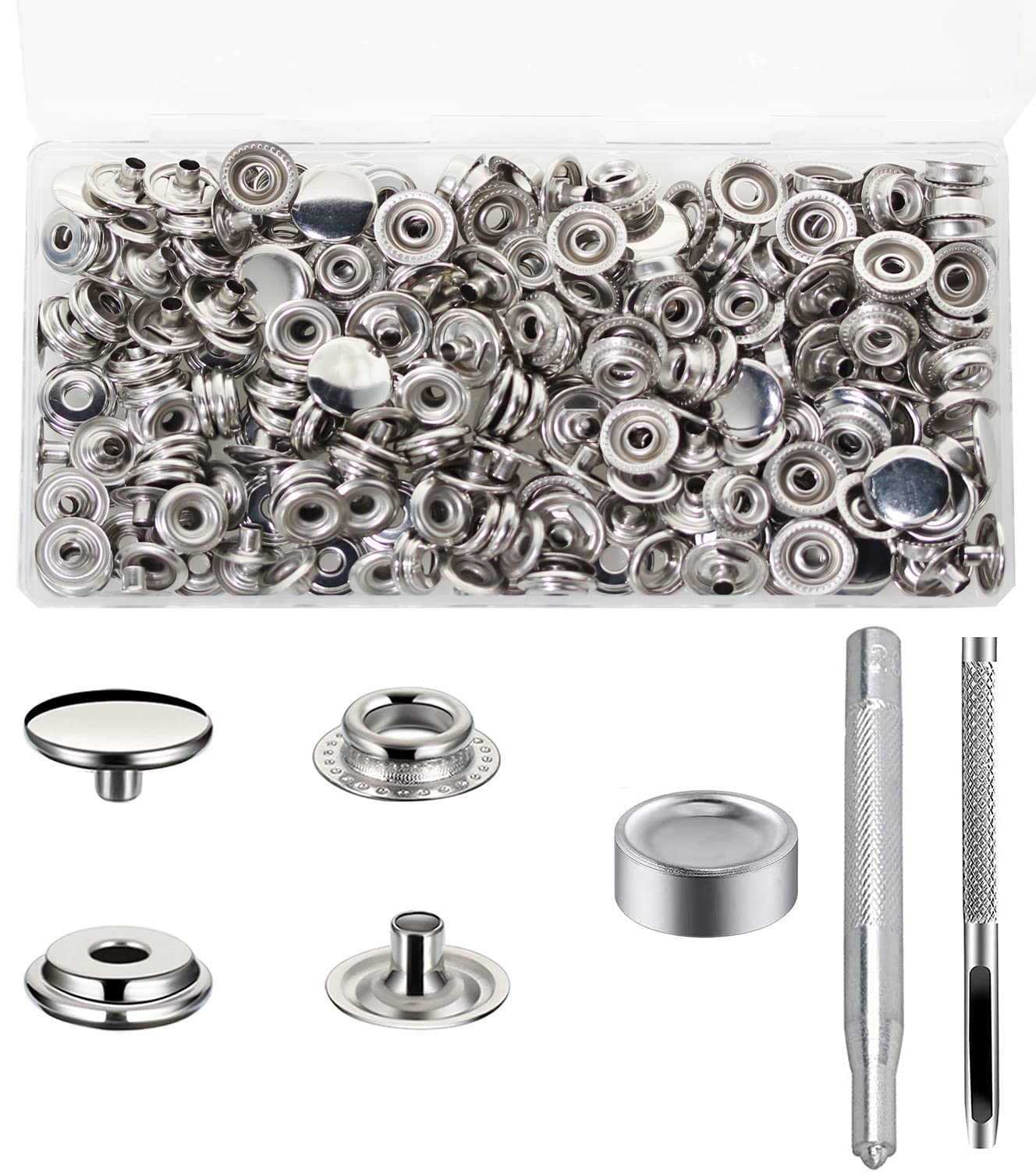 Linen Rivet Binding Newel Fastener Plastic Screw Rivet Set - 10 Pairs Binding Buttons For ...
