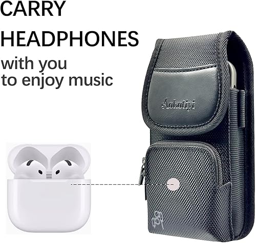 Miniatura 7 de Funda magnética de cuero para iPhone 17 Pro Max16 Plus16 Pro Max15 PlusPro Max14 Pro Max, y todos los modelos PlusPro Max, bolsa con clip para