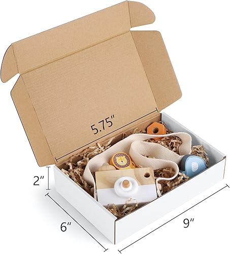 Miniatura 2 de Eupako Cajas de envío pequeñas de cartón corrugado de 9 x 6 x 2, paquete de 25 cajas de correo blancas para embalaje de pequeñas empresas, caja