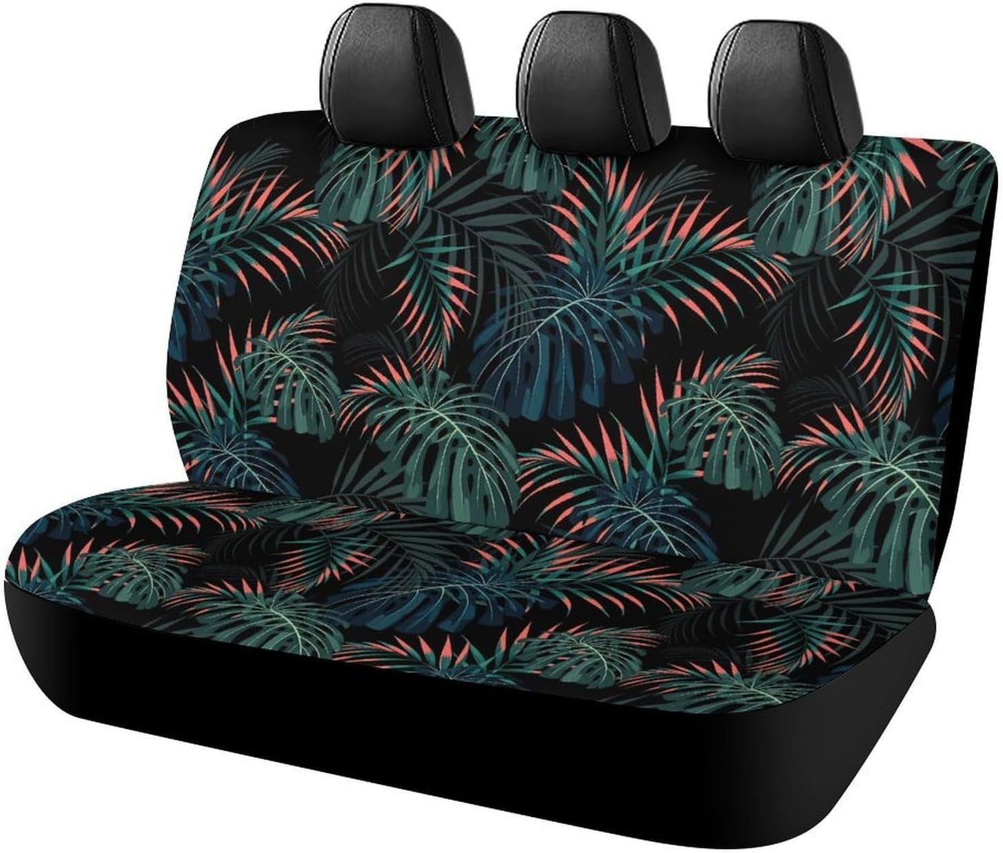 Flower Dog Car Seat Cover for Back Seat, Waterproof Pet Bench Seat Cover, Non-Slip Scratch Proof Rear Seat Protector for Dogs, Universal Fit for SUV, Truck, Sedan