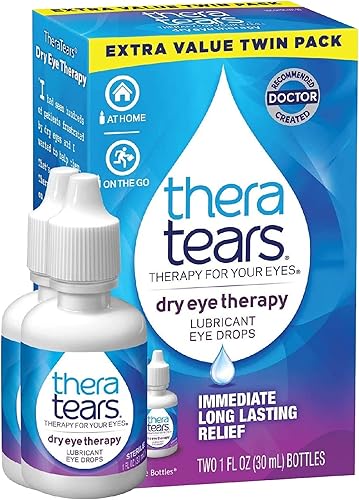Miniatura 10 de TheraTears Suplemento Omega 3, 1200 mg, 90 unidades (paquete de 1) y gotas lubricantes para ojos secos para ojos secos, gotas para ojos sin