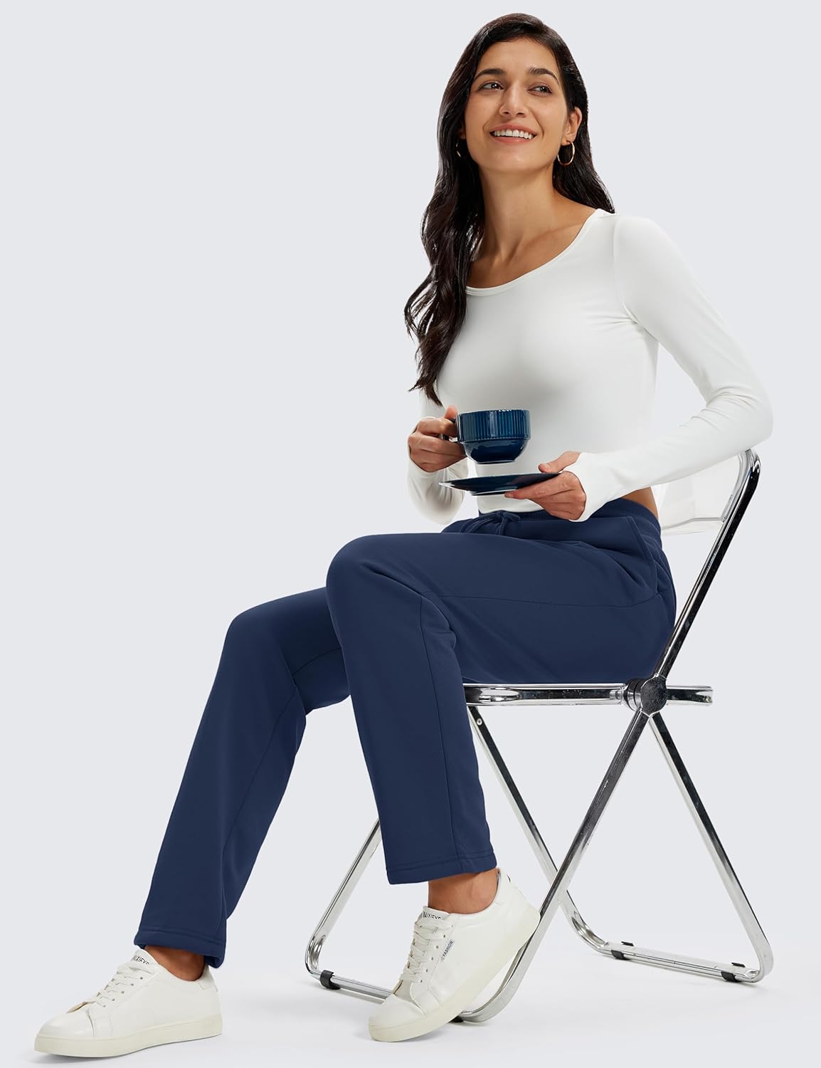 MAGCOMSEN Women's Sherpa Lined Sweatpants Winter Warm Fleece Pants Water Resistant Heavy Insulated Thermal Pants Outdoor - Image 8