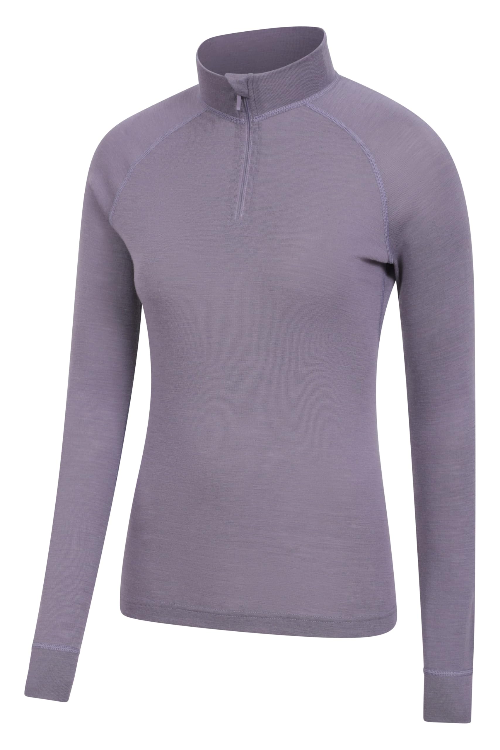Mountain Warehouse Camiseta térmica para Mujer Merino - Camiseta térmica de Manga Larga para Mujer, Ligera y de fácil Cuidado - Lo Mejor para el Invierno