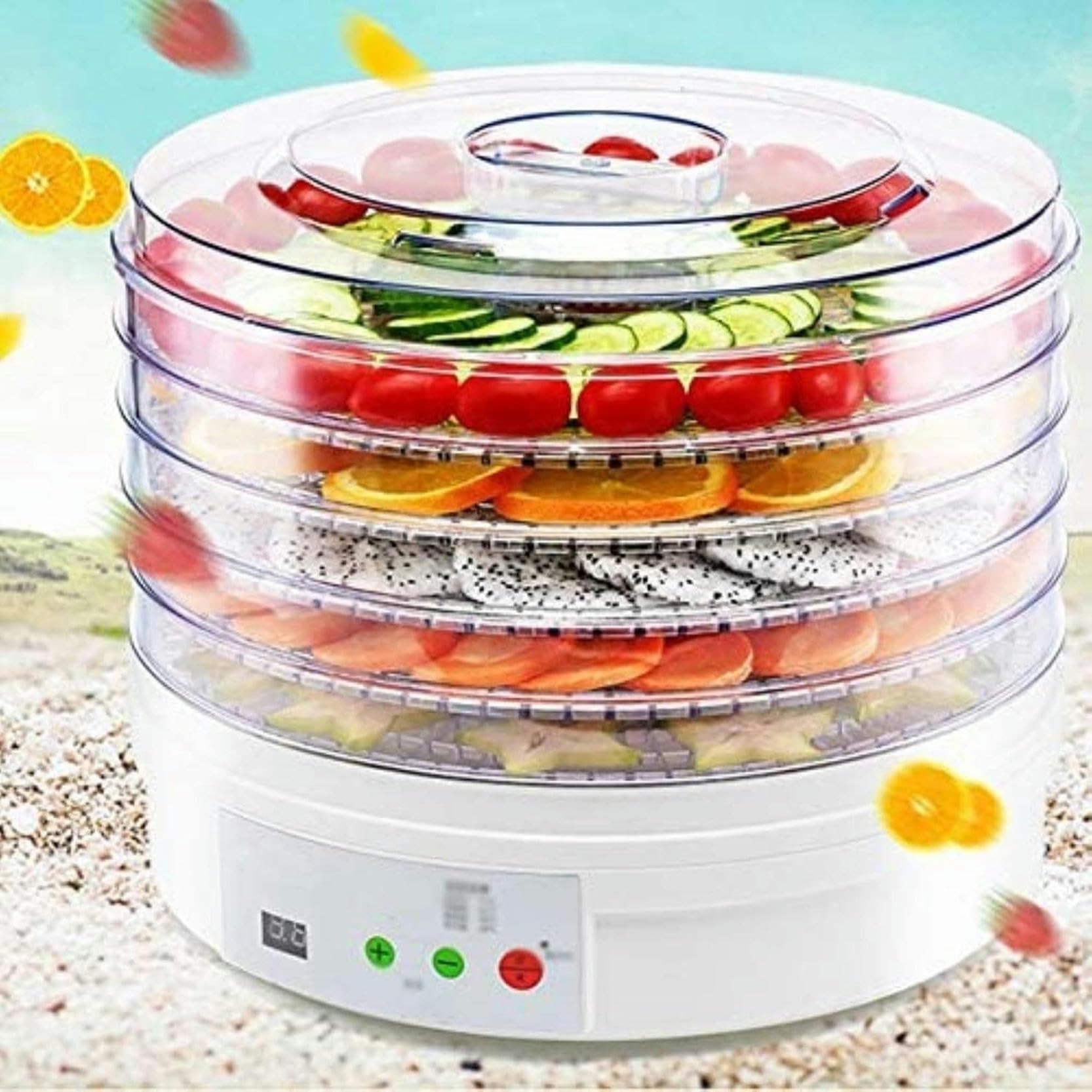 Assiccatore Alimentare A 5 Strati, Robot da Cucina, Minitemporizzatore Domestico, Frutta E Verdura, Carne Medicinale, Noci