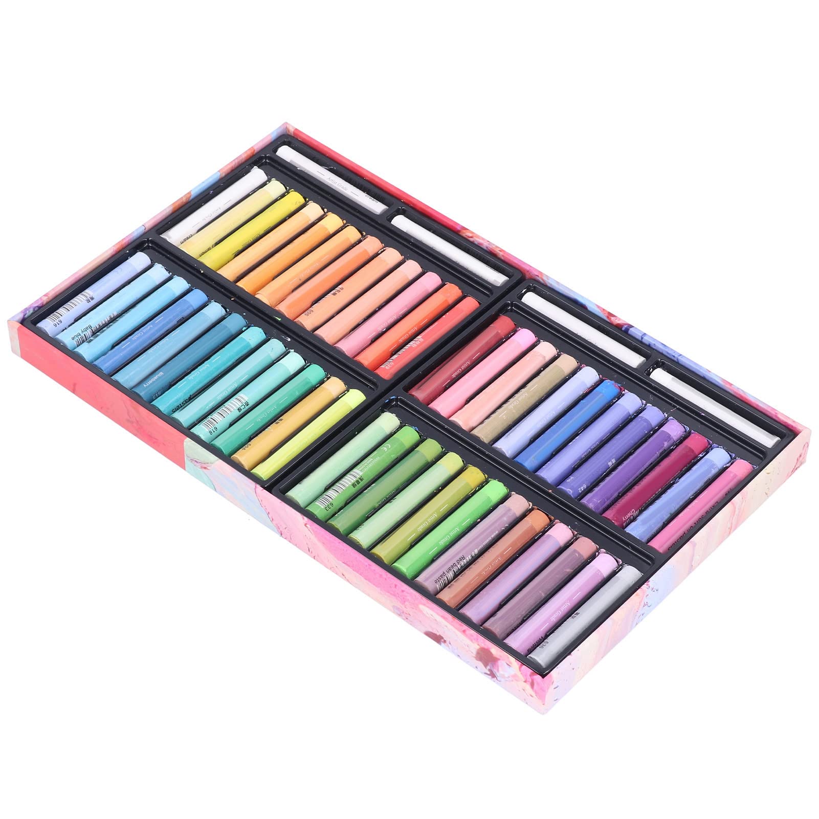 Ensemble de Pastels à L'huile 52 Couleurs, Texture Unique Vibrante pour la Peinture et la Coloration, Fournitures D'art pour les âges (8948MK)