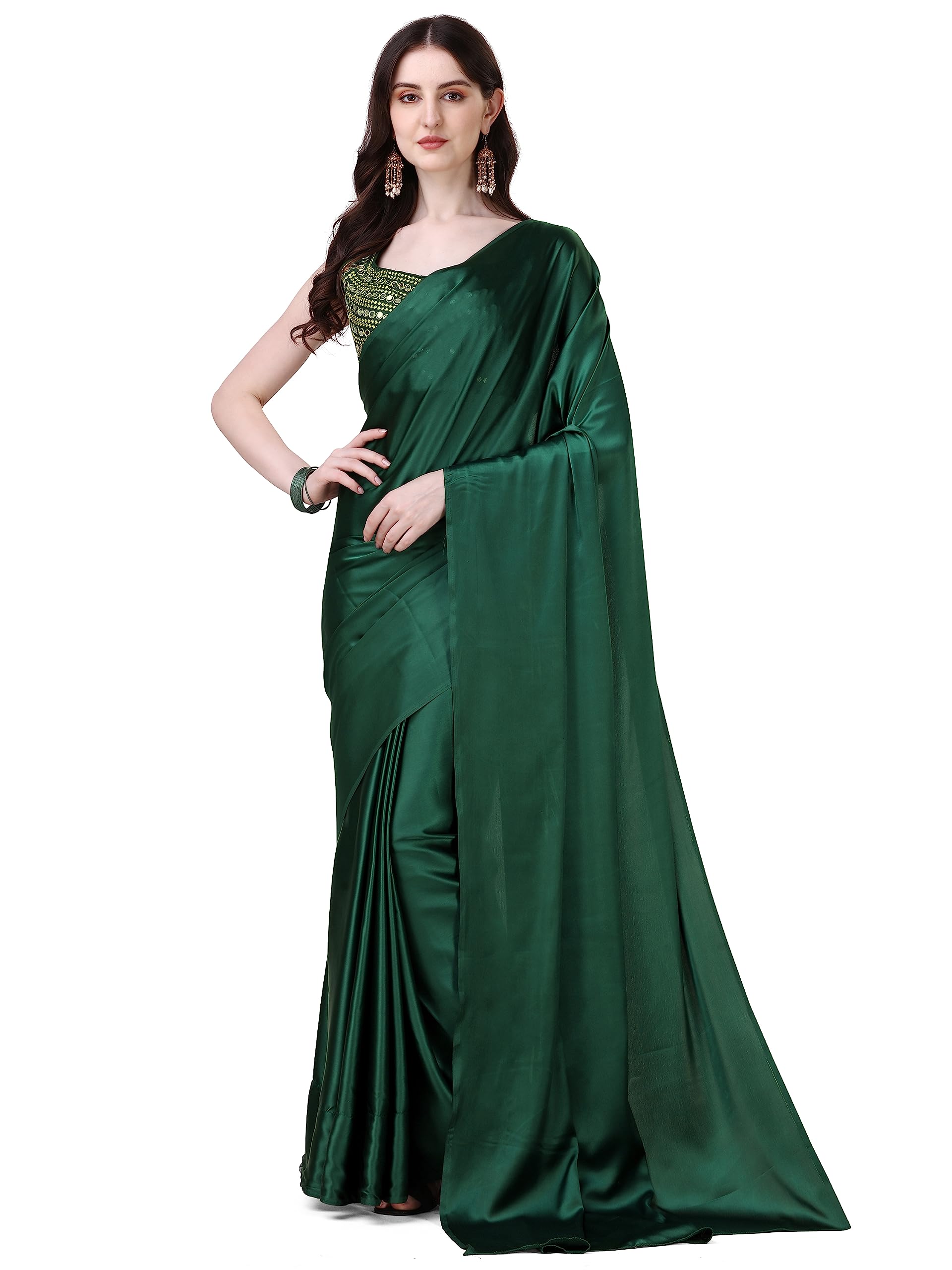 DREAMANGEL FASHIONFall Pico Completed Saree With Stitched Readymade Blouse Ready to wear