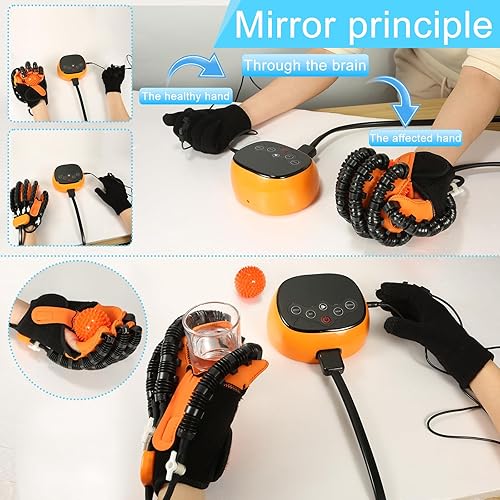 Miniatura 3 de Guante robot de rehabilitación - Tipo de calefacción, entrenamiento auxiliar para accidente cerebrovascular, hemiplejia y recuperación de artritis