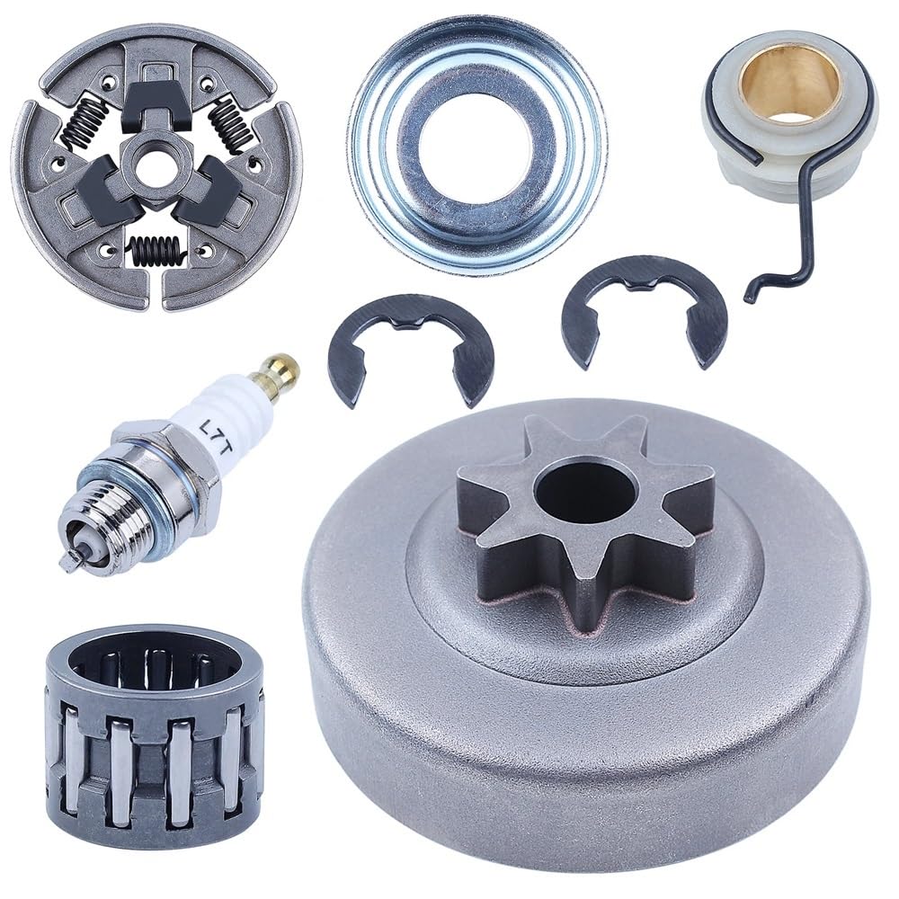 Cojinete de Agujas de Embrague de piñón de 7 Dientes for Motosierra 38, Compatible con MS390, MS290, MS310, 029, 039, Engranaje helicoidal 1125 640 2000