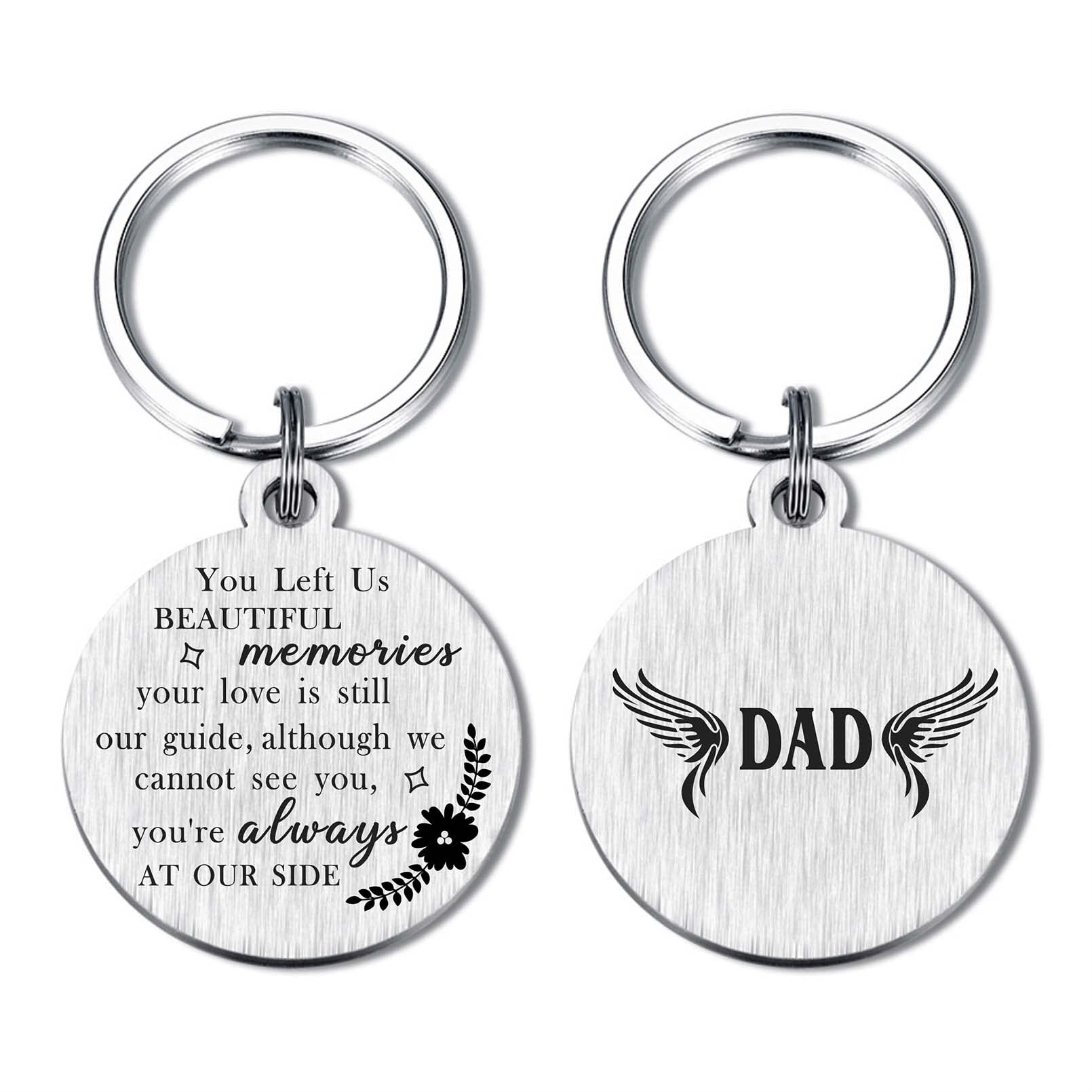 Resdink Sympathy Keychain for Loss of Family Member, Personalized Bereavement Memorial Gifts for Loss of Love One Passing