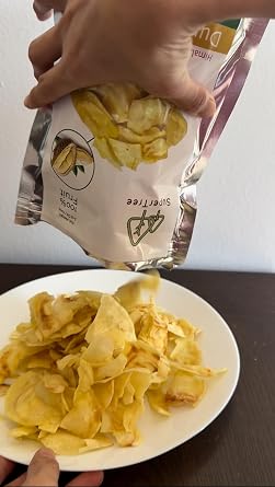 Premium Durian Chips with Himalayan salt, Authentic Flavor and Crunchy, 100% Fruit Snacks, Vacuum Fried for a Delicious Taste, No Additives or Preservatives, 3.53Oz (100g) Bag