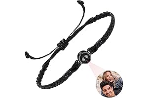 Personalized Circle Photo Projection Bracelet