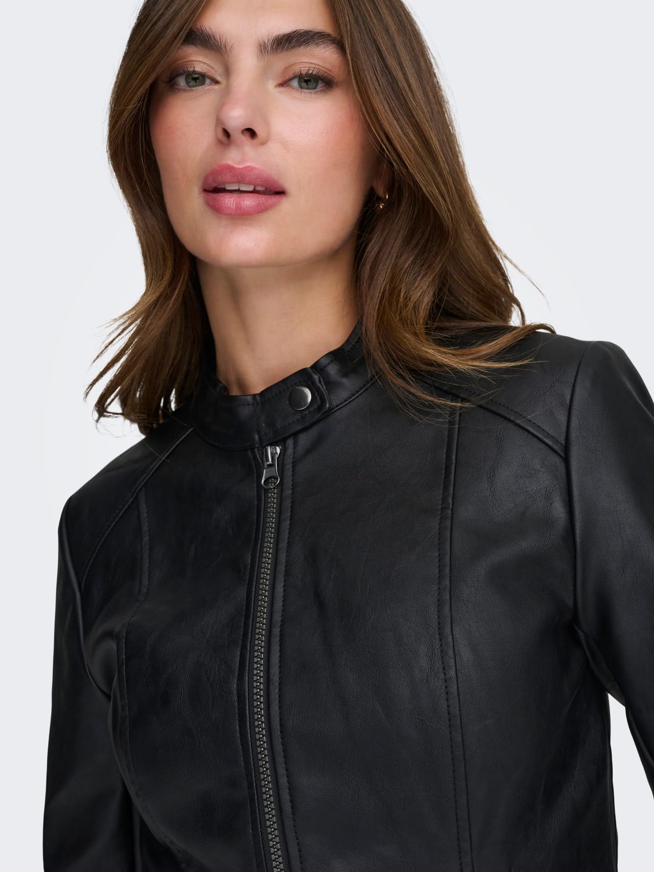 ONLY Damen Jdyemily Faux Leather Jacket Otw Noos Kunstlederjacke
